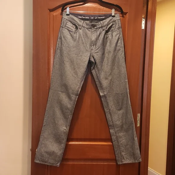 Calvin Klein Jeans Slim Straight W30 L32 Grey - Picture 1 of 15